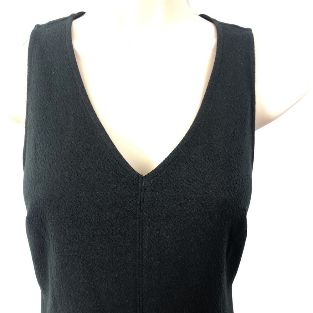A New Day Black Sleeveless V Neck Dress A Line Design Soft Breathable Fabric - Picture 6 of 16